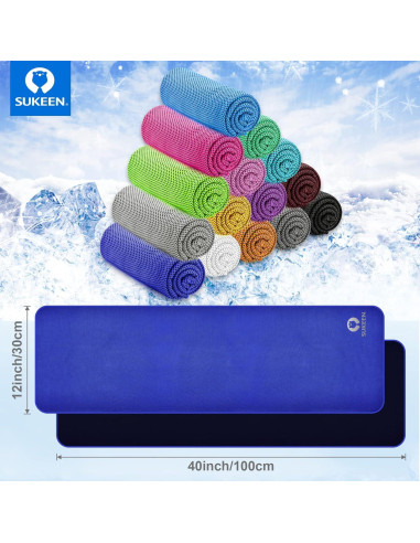 Toalla Enfriadora Sukeen 101.6x30.5cm Microfibra para Deportes