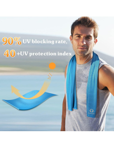 Toalla Enfriadora Sukeen 101.6x30.5cm Microfibra para Deportes