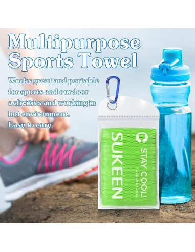 Toalla Enfriadora Sukeen 101.6x30.5cm Microfibra para Deportes