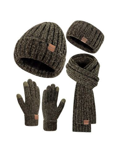 Conjunto de Gorro, Bufanda, Guantes y Diadema Winuesa