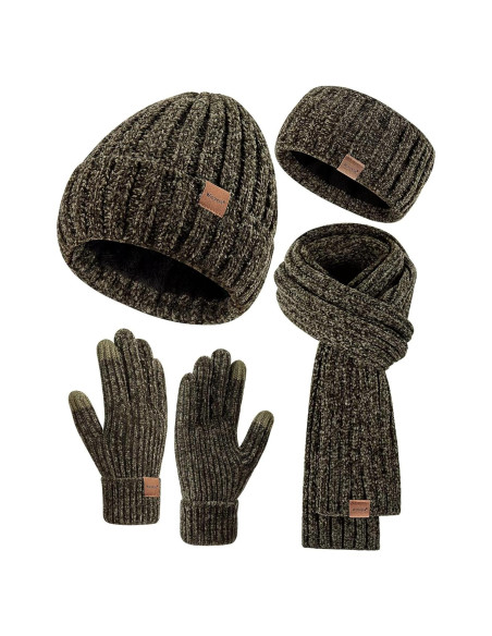 Conjunto de Gorro, Bufanda, Guantes y Diadema Winuesa