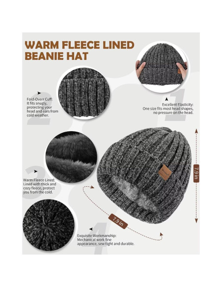 Conjunto de Gorro, Bufanda, Guantes y Diadema Winuesa