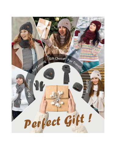 Conjunto de Gorro, Bufanda, Guantes y Diadema Winuesa