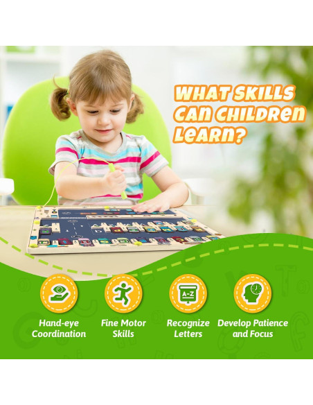 Rompecabezas Magnético Alfabeto NOWRICH 28.93x25.39cm