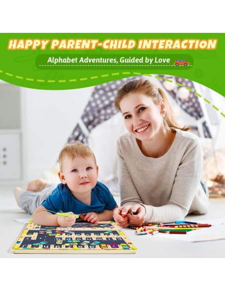 Rompecabezas Magnético Alfabeto NOWRICH 28.93x25.39cm