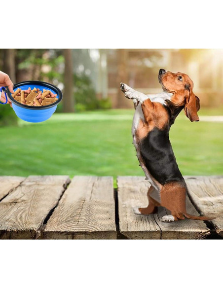 3 Tazones Plegables de Silicona para Perros MXZONE 355 ml 3 Tazones Plegables de Silicona para Perros MXZONE 355 ml