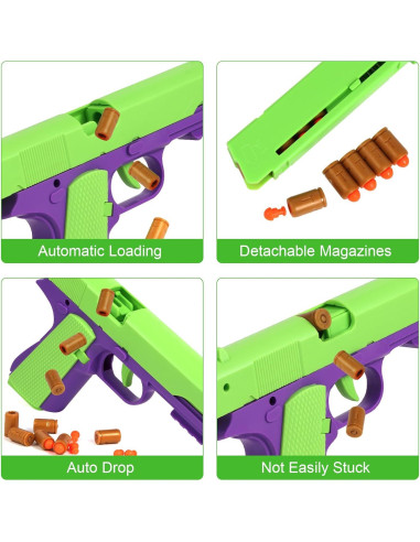 Pistola de Juguete Automática SYAMZZMS con Eyectores de Casquillos