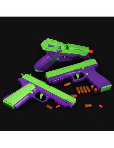 Pistola de Juguete Automática SYAMZZMS con Eyectores de Casquillos