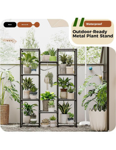 Soporte para Plantas Bamworld Metal 10 Estantes 81.65 kg 2