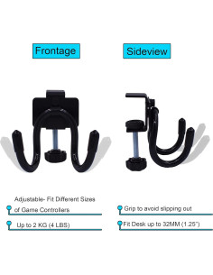 Soporte de Montaje en Escritorio para Controladores de Juego YYST - Negro 2