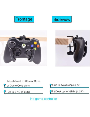 Soporte de Montaje en Escritorio para Controladores de Juego YYST - Negro