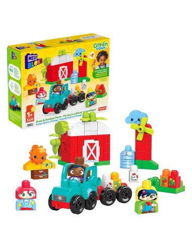 Juguete de Construcción MEGA BLOKS Granja Verde 51 Piezas