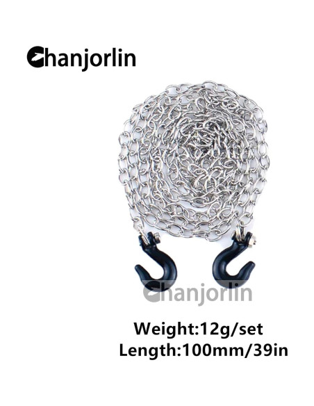 Cadena de Remolque de Metal RC 1/10 Chanjorlin - Negro