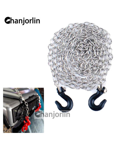 Cadena de Remolque de Metal RC 1/10 Chanjorlin - Negro