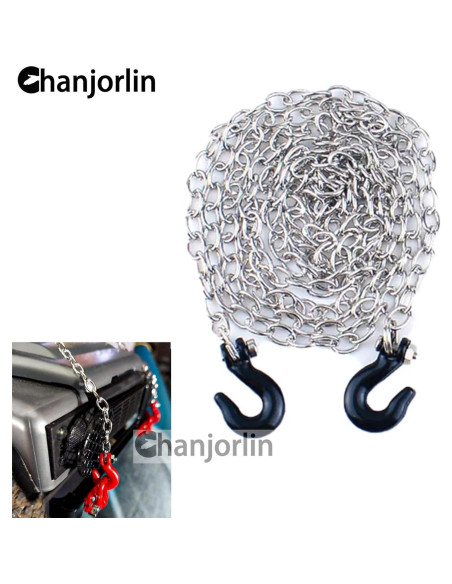 Cadena de Remolque de Metal RC 1/10 Chanjorlin - Negro
