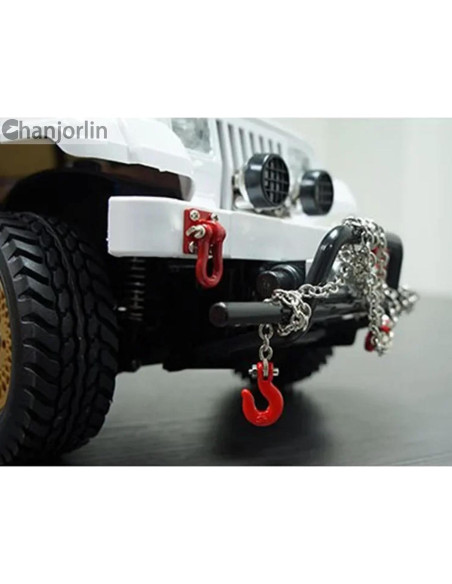 Cadena de Remolque de Metal RC 1/10 Chanjorlin - Negro