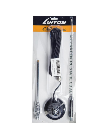 Antena CB LUITON 71 cm con Soporte Magnético 27 MHz
