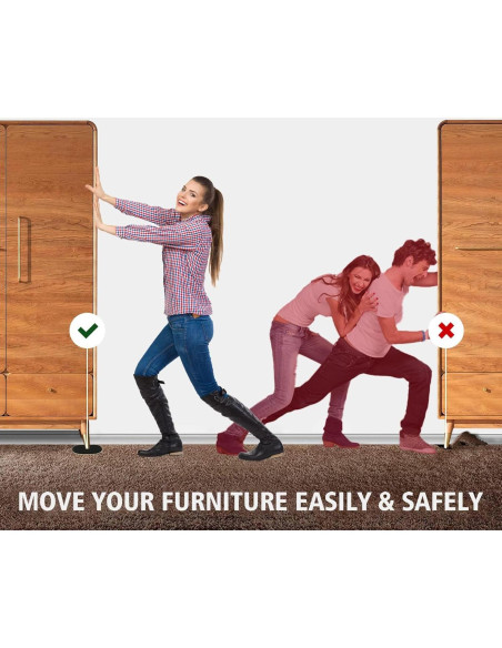 Deslizadores de Muebles Kayzn Ovalados 8 Piezas 8.9x15.2 cm