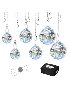 Prisma de Cristal K9 MerryNine 6 Piezas 40mm para Feng Shui