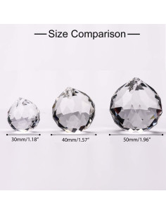 Prisma de Cristal K9 MerryNine 6 Piezas 40mm para Feng Shui 2