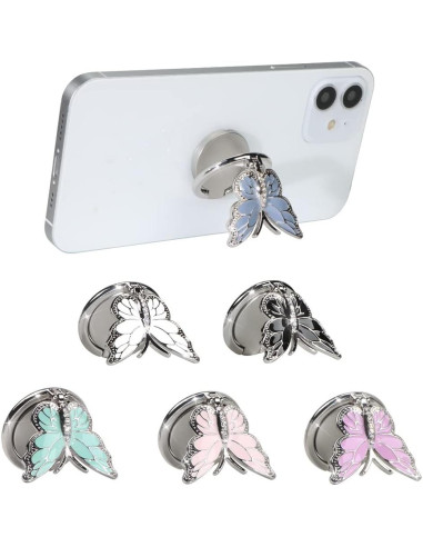 Soporte para teléfono LSL mariposa negra 360 rotación