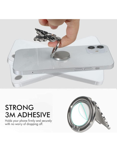 Soporte para teléfono LSL mariposa negra 360 rotación