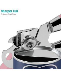 Abrelatas Manual Multifuncional OUTWAY Acero Inoxidable Rosa 2