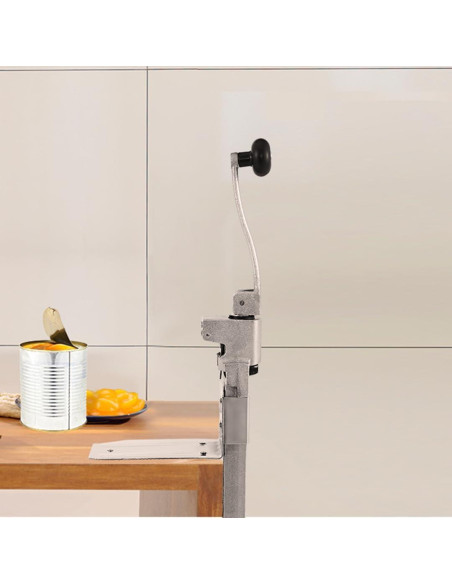 Abrelatas Manual VEVOR 47.5cm Hierro Fundido para Latas 27cm