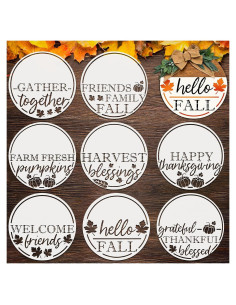 8 Plantillas de Otoño para Pintar en Madera 30.5 cm - Clothmile