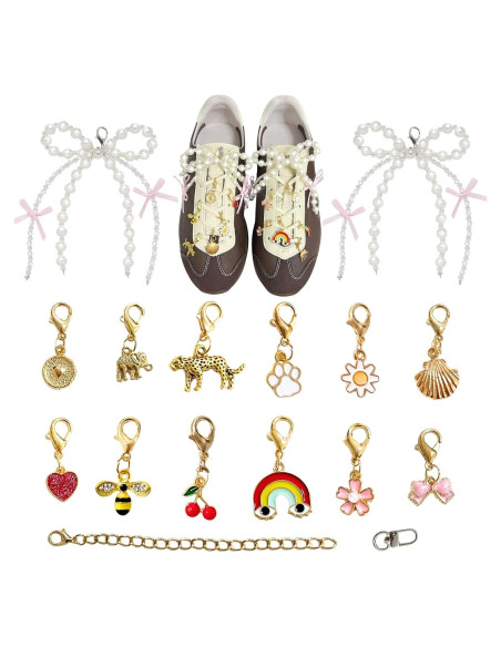 14 Encantos para Zapatos Multicolor - Personaliza Zapatillas y Bolsos