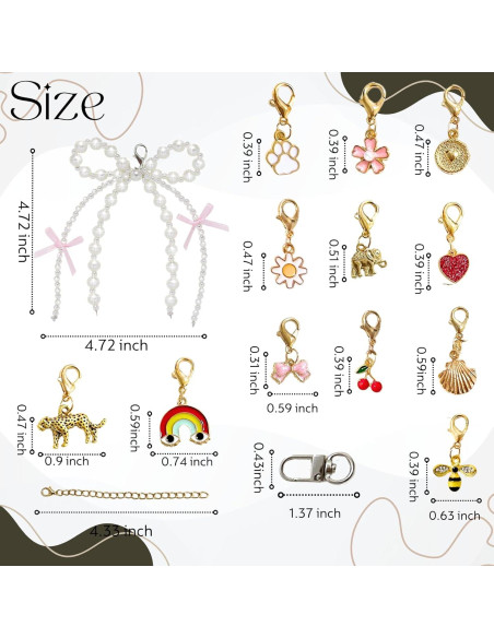 14 Encantos para Zapatos Multicolor - Personaliza Zapatillas y Bolsos