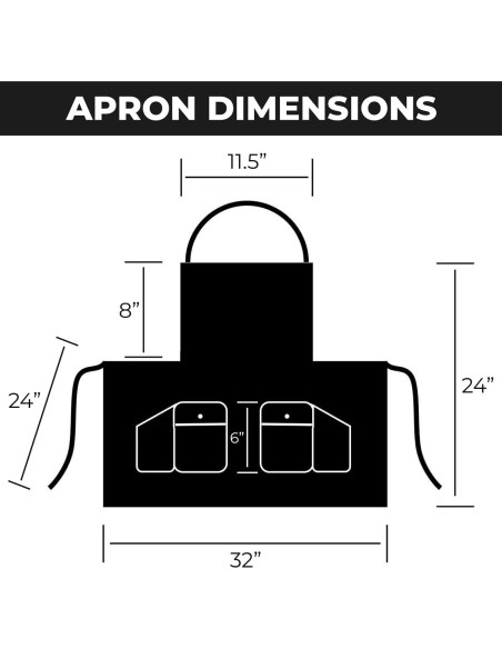 Delantal Convertible Impermeable Charlene para Estilistas Negro