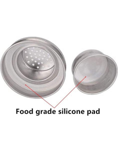 2 Tapas de Frascos Mason HDCBMCDDM-US con Colador Acero Inoxidable 2