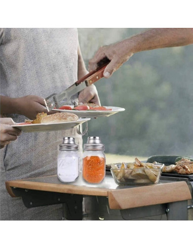 2 Tapas de Frascos Mason HDCBMCDDM-US con Colador Acero Inoxidable