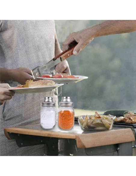 2 Tapas de Frascos Mason HDCBMCDDM-US con Colador Acero Inoxidable 2 Tapas de Frascos Mason HDCBMCDDM-US con Colador Acero Inoxidable