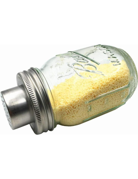 2 Tapas de Frascos Mason HDCBMCDDM-US con Colador Acero Inoxidable 2 Tapas de Frascos Mason HDCBMCDDM-US con Colador Acero Inoxidable