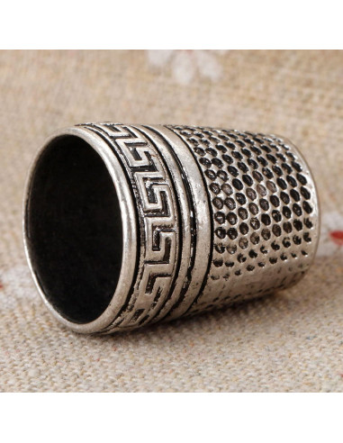 Dedal Antiguo de Metal Mtsooning para Costura y Manualidades