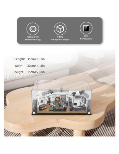 Caja de Exhibición Acrílica iCUANUTY para Lego Seinfeld 21328
