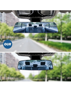 Espejo Retrovisor Convexo JOYTUTUS 30 cm Antideslumbrante Universal 2