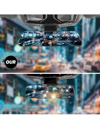 Espejo Retrovisor Convexo JOYTUTUS 30 cm Antideslumbrante Universal