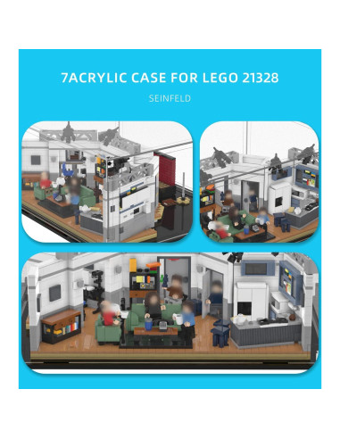 Caja de Exhibición Acrílica iCUANUTY para Lego Seinfeld 21328