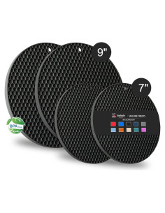 Trivets de Silicona Joyhalo 4 Piezas - Resistentes al Calor