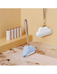 Rodillo de Pelusa Portátil OMINZ 150 Hojas Azul Recargable 2