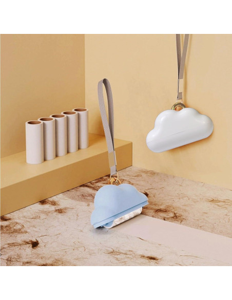 Rodillo de Pelusa Portátil OMINZ 150 Hojas Azul Recargable