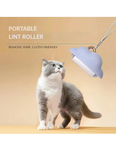 Rodillo de Pelusa Portátil OMINZ 150 Hojas Azul Recargable