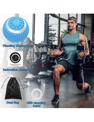 Bola de Masaje Vibrante Uppye 9.57cm para Alivio Muscular