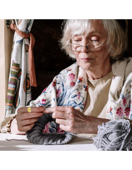 Dedales de Metal PATIKIL 10 Pcs Ajustables Dorado para Costura