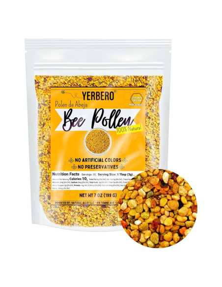 Gránulos de Polen de Abeja Natural Yerbero 198g 100% Puro
