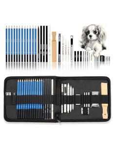 Kit de Dibujo KALOUR 33 Piezas con Funda de Viaje