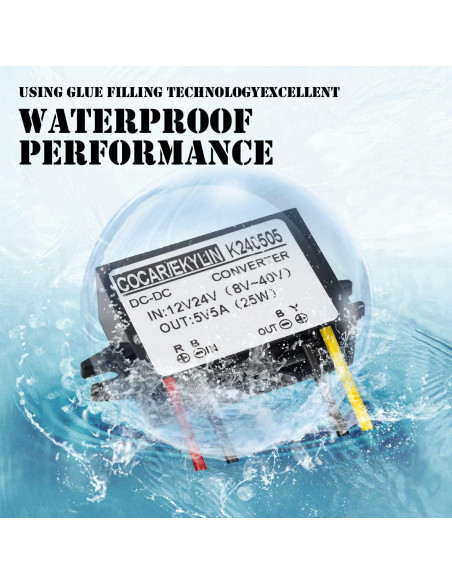 Convertidor Regulador DC 8-40V a 5V 5A EKYLIN